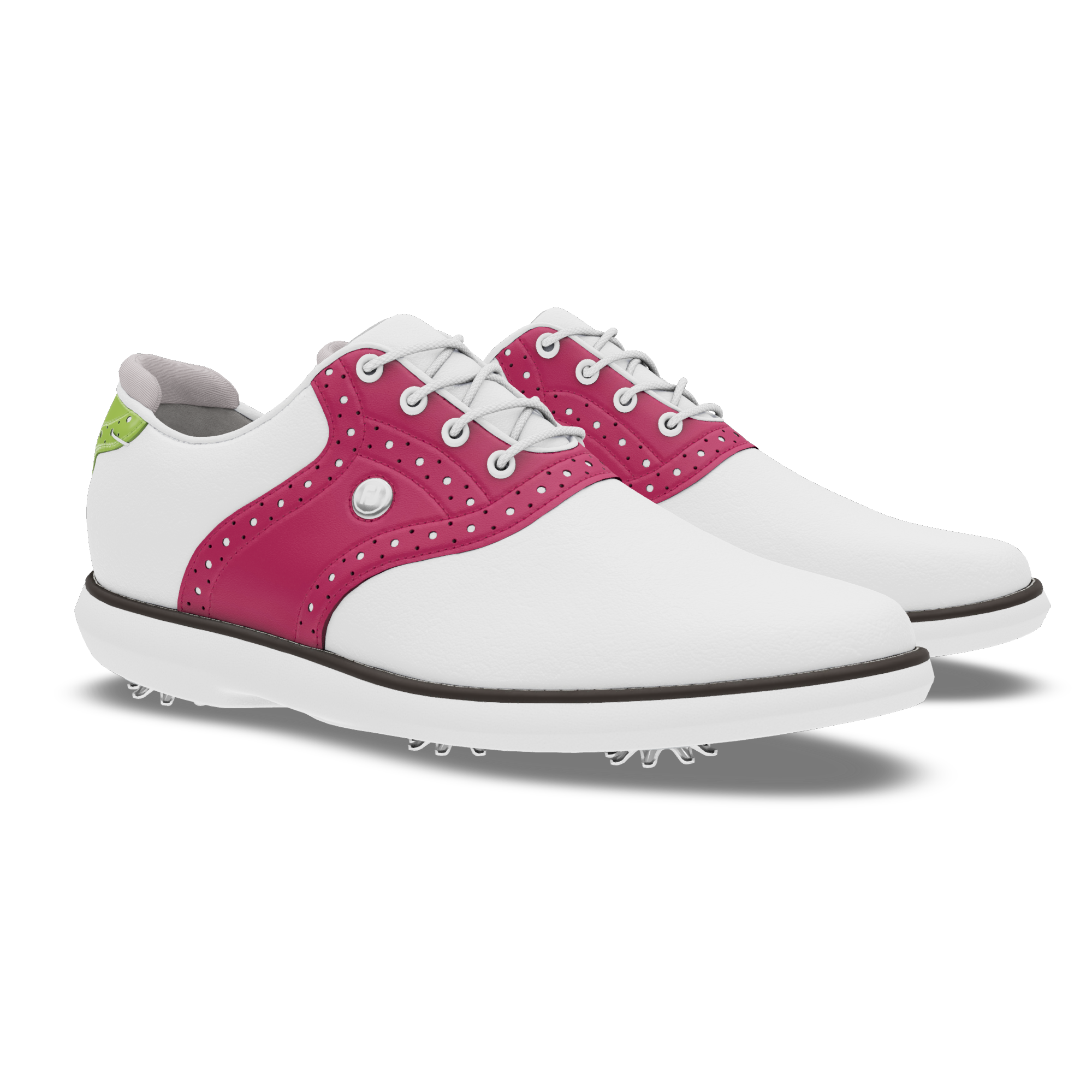 White / Fuchsia / Lime Patent